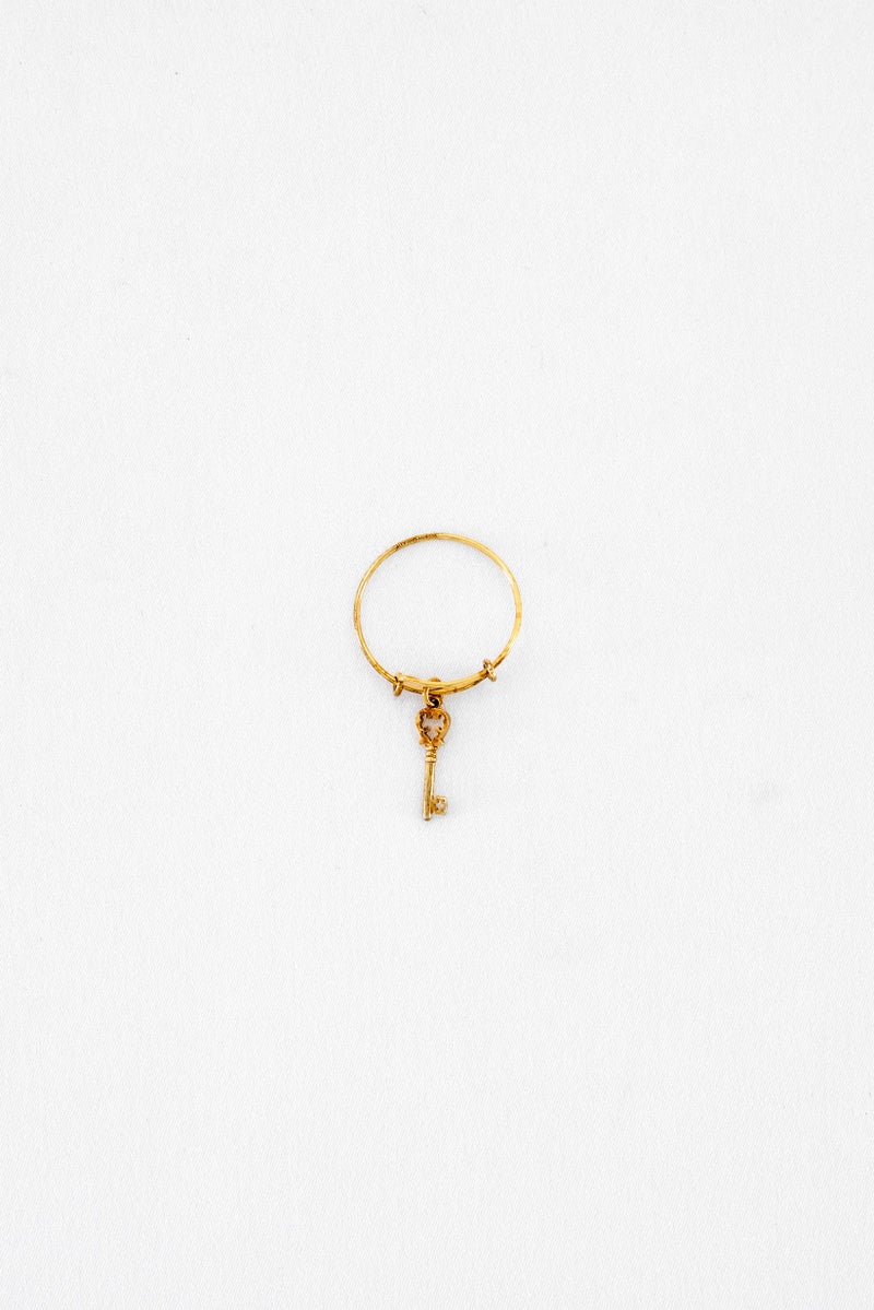 ALEX AND ANI Women Skeleton Key Ring, Gold - Image 2
