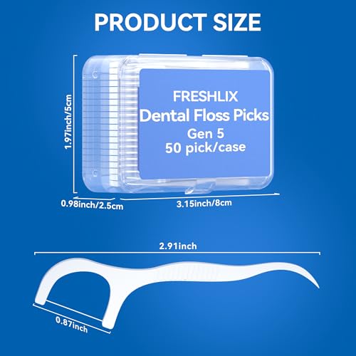 FRESHLIX Dental Floss Picks 500 Count Tooth Picks Flossers Gen 3 Toothpicks Sticks to Remove Plaque Protect Gingivae for Adults Kids Teeth Cleaning - Image 3