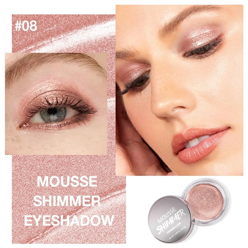Hxssll Champagne Glow Cream Shimmer Eyeshadow â€“Champagne Beige Pearl Eye Shadow, Brightening Glitter Shade, Waterproof Long-Lasting Crease-Proof Single Eyeshadow for Natural Everyday & Soft Glam Eye Makeup 8 - Image 2