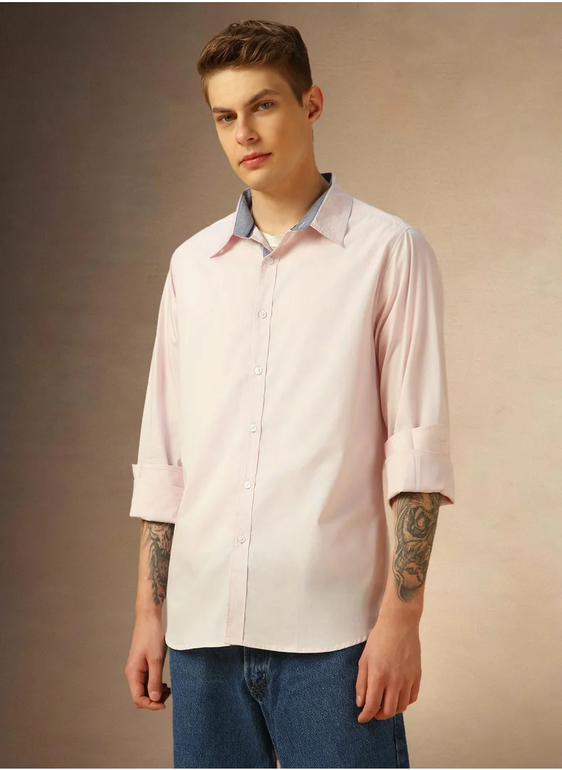 دينيس لينغو Fresh Pink Shirt For Men For Men