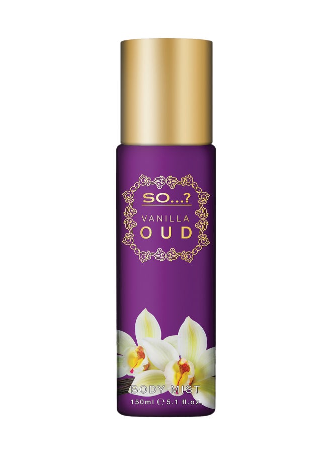 So..? Vanilla Oud Body Mist Long Lasting Fragrance Spray 150ml  - Image 1