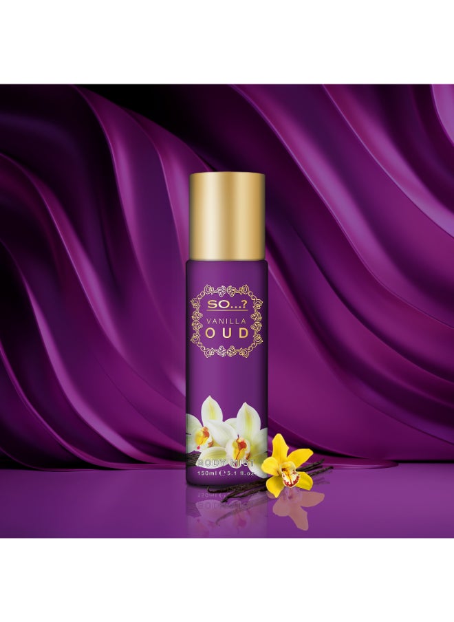 So..? Vanilla Oud Body Mist Long Lasting Fragrance Spray 150ml  - Image 2