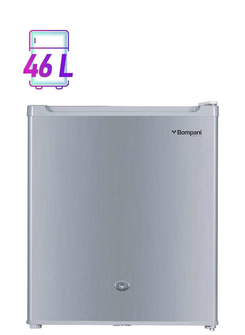 Bompani 47L Single Door Refrigerator, Defrost Fridge Freezer With Smart Sensor And Humidity Control With 1 Year Full And 5 Year Compressor Warranty- 64 L BR64SLVR Silver - Image 1