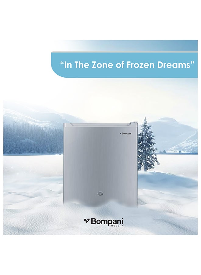 Bompani 47L Single Door Refrigerator, Defrost Fridge Freezer With Smart Sensor And Humidity Control With 1 Year Full And 5 Year Compressor Warranty- 64 L BR64SLVR Silver - Image 4
