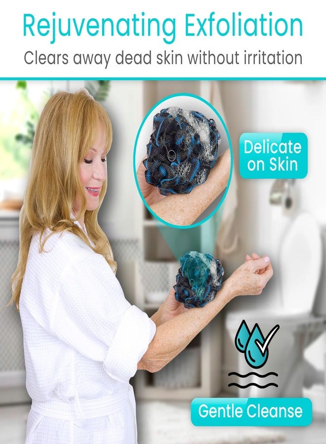 Vive Bendable Loofah Brush with Long Handle - Extended Luffa Scrubber - Shower Stick w/Loofa for Exfoliating Skin - Bath Sponge for Women and Men (Replacement) - Image 5