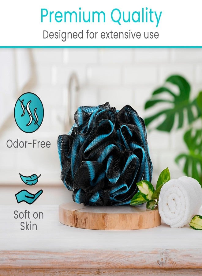 Vive Bendable Loofah Brush with Long Handle - Extended Luffa Scrubber - Shower Stick w/Loofa for Exfoliating Skin - Bath Sponge for Women and Men (Replacement) - Image 3