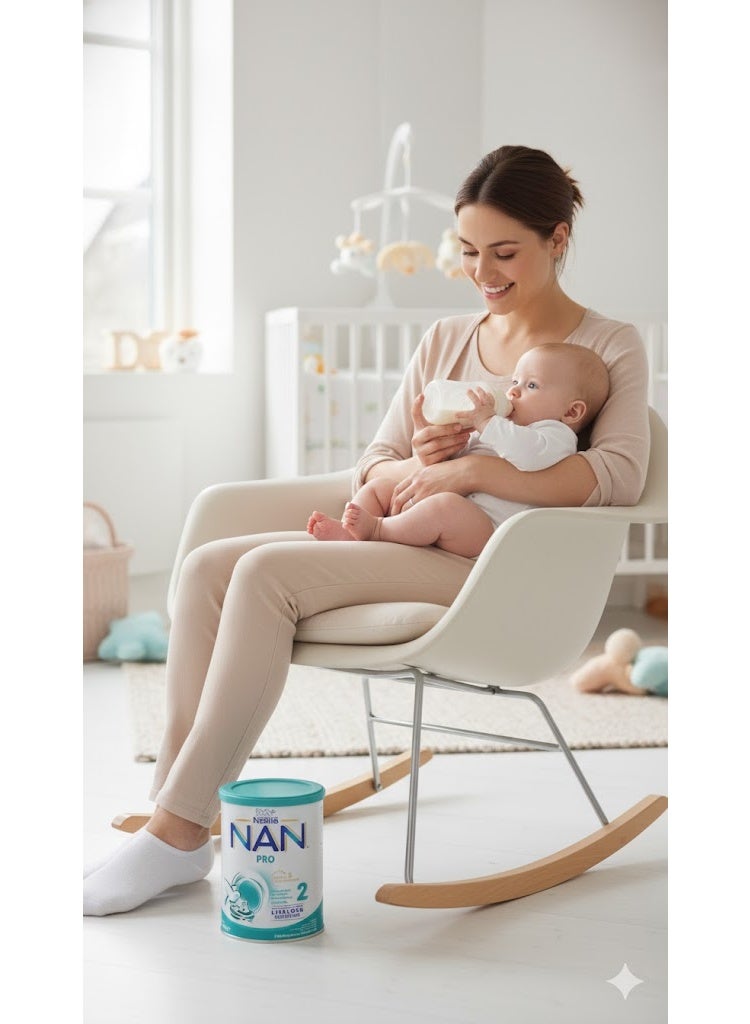 نان تركيبة حليب الأطفال برو المرحلة الثانية للتغذية مدى الحياة 800 جرام - Image 3