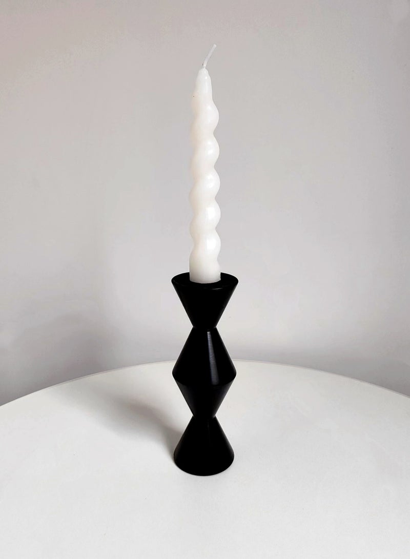 WooFree 1 PCS Multi-functional Black Candle Holder with Aromatherapy Tube Bottle Modern Decorative Fitting - Image 4