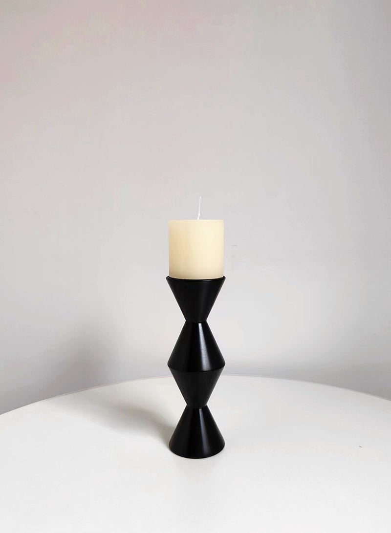 WooFree 1 PCS Multi-functional Black Candle Holder with Aromatherapy Tube Bottle Modern Decorative Fitting - Image 5