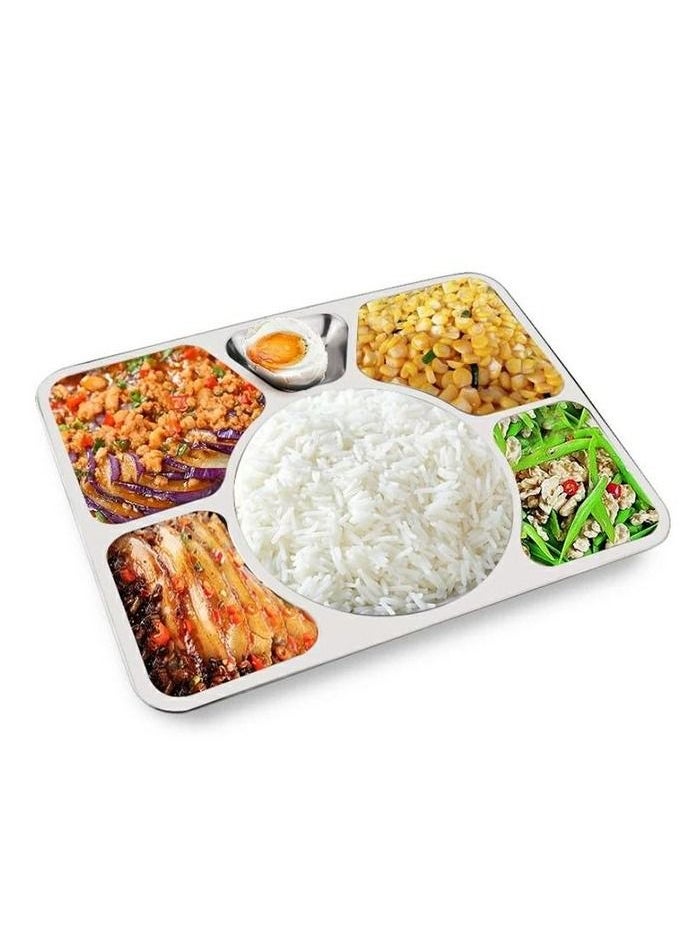 Generic Divided stainless serving tray 39 cm  - Image 1