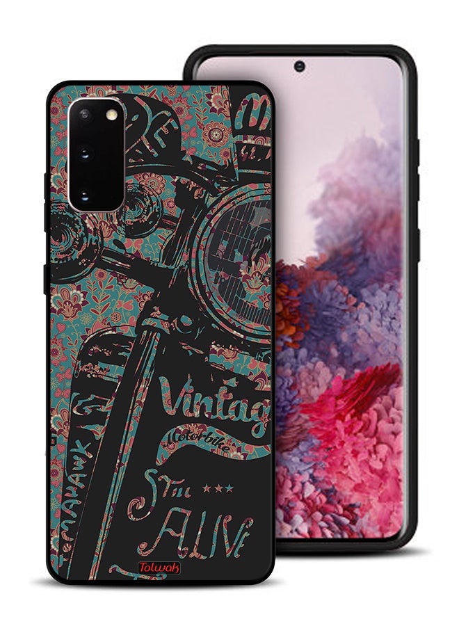 Tolwak Samsung Galaxy S20 Protective Case Cover Vintage Motorbike - Image 1