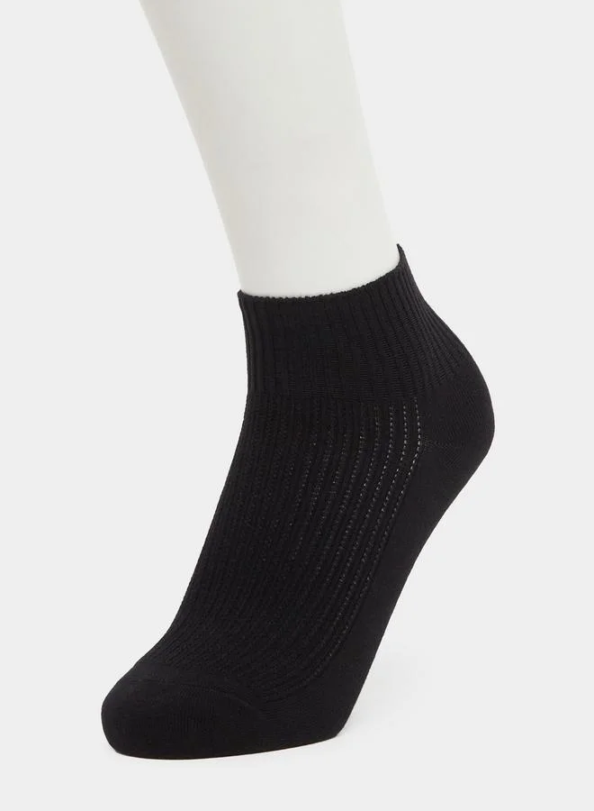 ستايلي Styli Set of 2 - Solid Ankle Socks