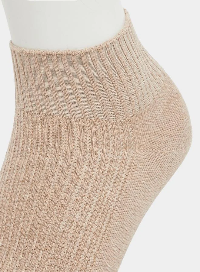 ستايلي Styli Set of 2 - Solid Ankle Socks