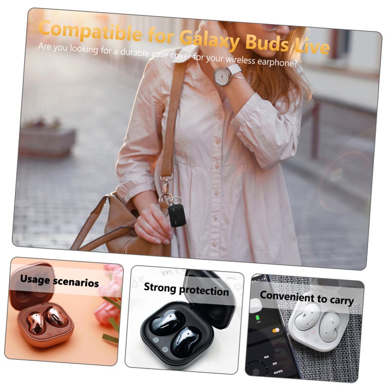 Silicone Protective Case With Carabiner Clip Visible LED Indicator For 85T Earphones - Image 4
