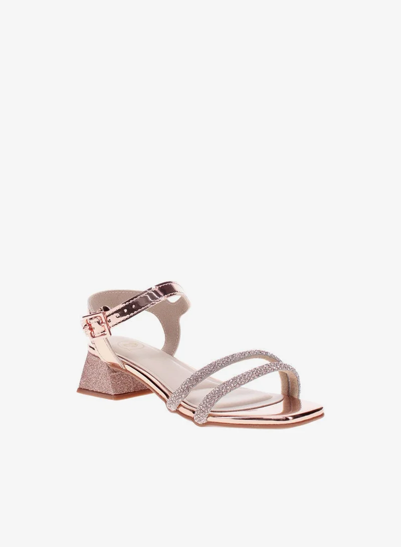 MOLEKINHA Molekinha Girls Sandals With Back Strap Gold Pink | Made In Brazil
