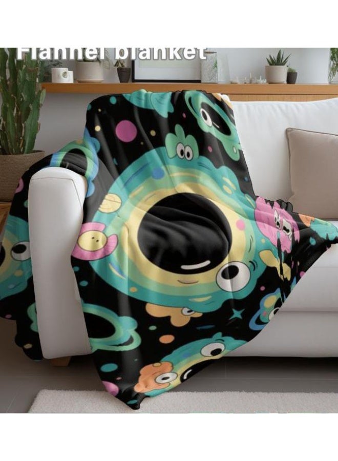 general Flannel thin blanket (warm and comfortable, suitable for sleep, gaming, dust removal and sandproof) 150cm*200cm - 370 - Image 1