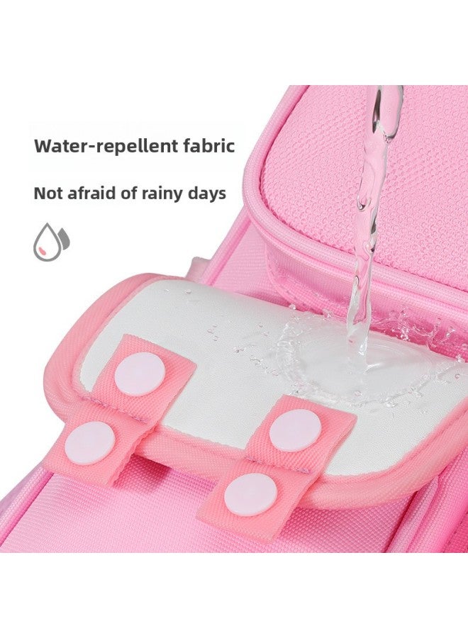 Schoolbag Primary School Student Female 1-3-6 Grade Large Capacity High Color Value Pony Polly Dirt Resistant Children's Schoolbag Reductive Bag-Color:Pink Trumpet-Size:Single School Bag + Three Cards - Image 5