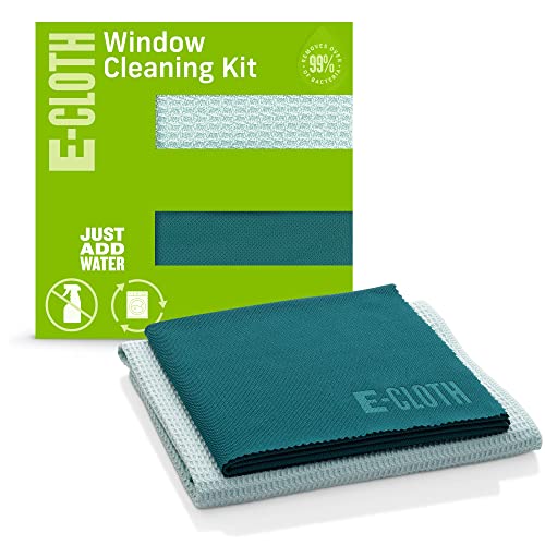 ECloth Window Cleaning Cloth Eco Packaging Glass Cleaning Cloth StreakFree Windows with Just Water Microfiber Towel Kit for Windows Car Windshield Mirrors Winter Green