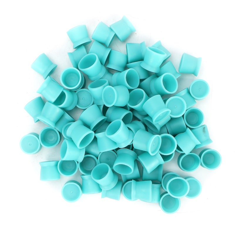 300pcs Tattoo Ink Pigment Cup Disposable Silicone Eyebrow Lip Eyes Tattoo Pigment CupBlue - Image 4