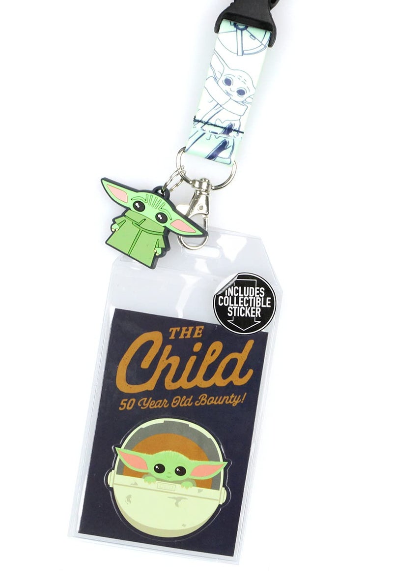 Bioworld Star Wars The Mandalorian The Child 50 Year Old Bounty Lanyard ID Badge Holder - Image 2