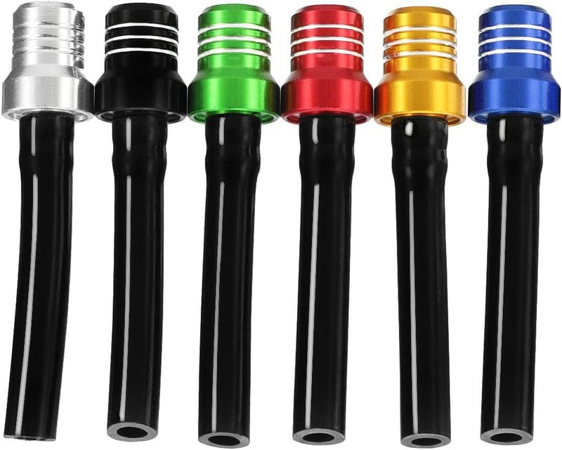 APPYU 6Pcs Gas Fuel Cap Air Vent Hose Universal CNC Tank Valve Vent Tube with Chekc Ball Aluminum Breather for Atv Motorcycle Dirt Pit Quad Bike Motocross Economical varied sizing picks - Image 1