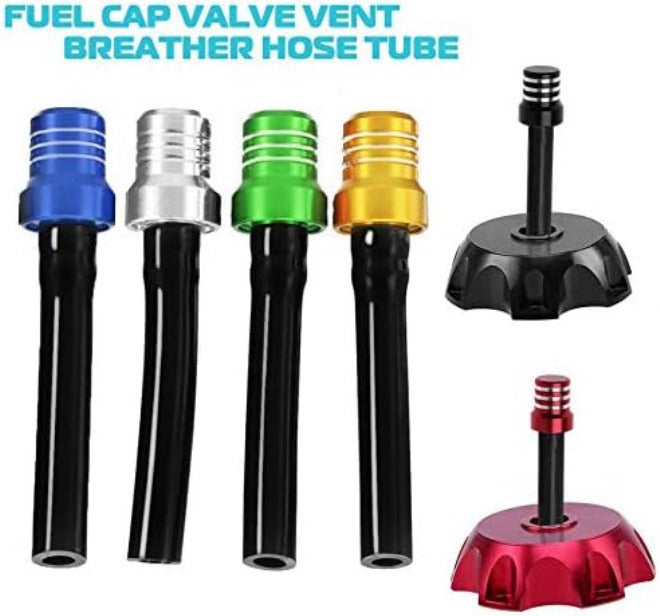 APPYU 6Pcs Gas Fuel Cap Air Vent Hose Universal CNC Tank Valve Vent Tube with Chekc Ball Aluminum Breather for Atv Motorcycle Dirt Pit Quad Bike Motocross Economical varied sizing picks - Image 3