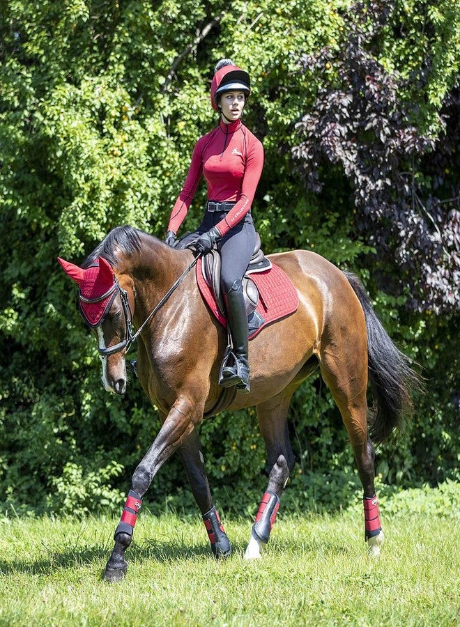 LeMieux Grafter Brushing Horse Boots - Protective Gear and Training Equipment - Equine Boots, Wraps & Accessories (Chilli/Large) - Image 2