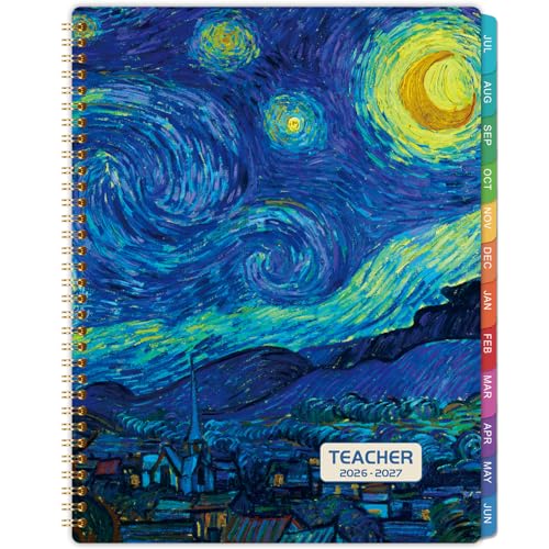 BooQool Teacher Planner 20262027 Academic Planner 20262027 from July 2026 June 2027 85 x 11 Weekly Monthly Lesson Plan Book Helps Better Teaching - Image 1