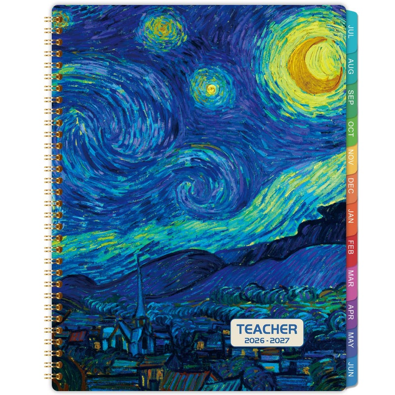 BooQool Teacher Planner 20262027 Academic Planner 20262027 from July 2026 June 2027 85 x 11 Weekly Monthly Lesson Plan Book Helps Better Teaching - Image 2