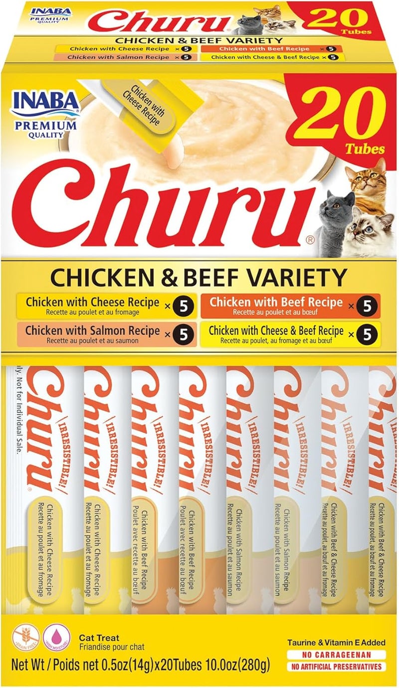 Inaba churu treats for cats chicken with beef variety 20 * 14g - Image 1