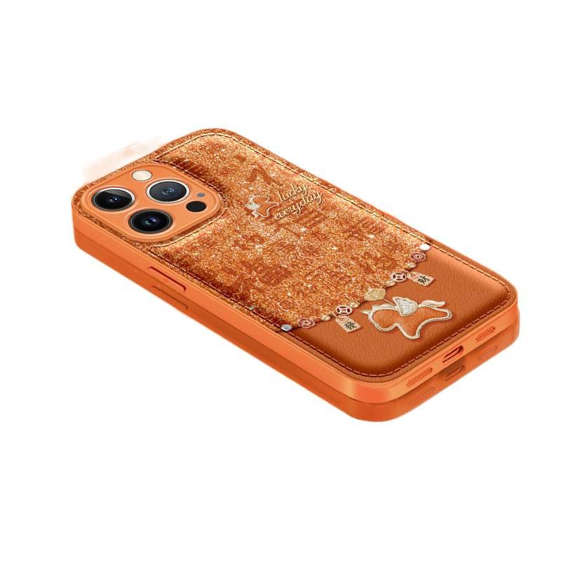 غطاء واقي بAcrylic لـ Redmi K80 Ultra باللون Gold من الأكريليك مع حبل تعليق ونقشة حصان صغير مع مقاوم للصدمات مع مقاوم للخدش عملي للاستخدام المتكرر خفيف الحمل للهدايا - Image 3