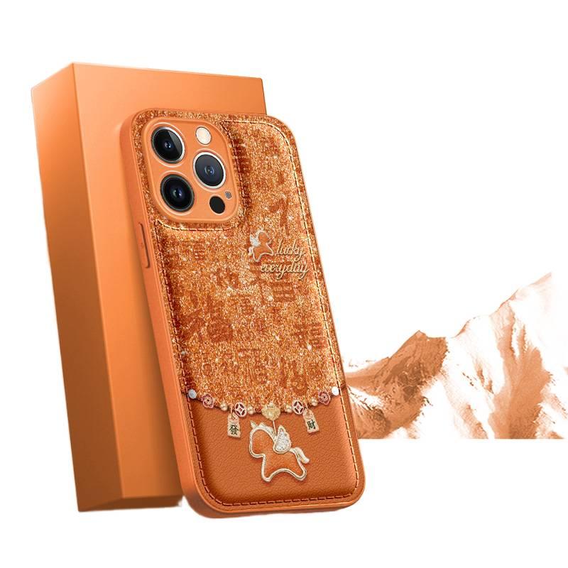 غطاء واقي بAcrylic لـ Redmi K80 Ultra باللون Gold من الأكريليك مع حبل تعليق ونقشة حصان صغير مع مقاوم للصدمات مع مقاوم للخدش عملي للاستخدام المتكرر خفيف الحمل للهدايا - Image 5