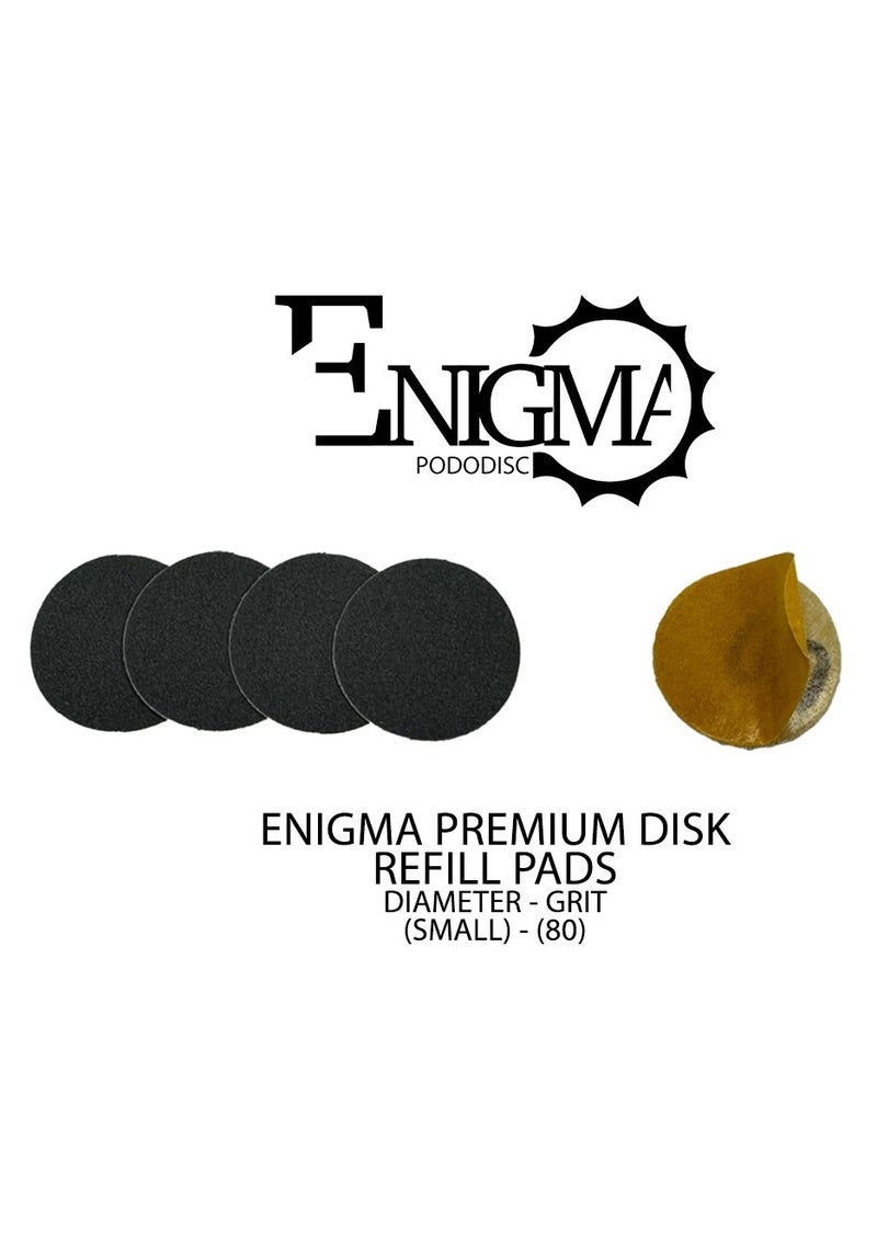 Enigma Premium Disk Refill Pads 80 Grit (100 pcs)
