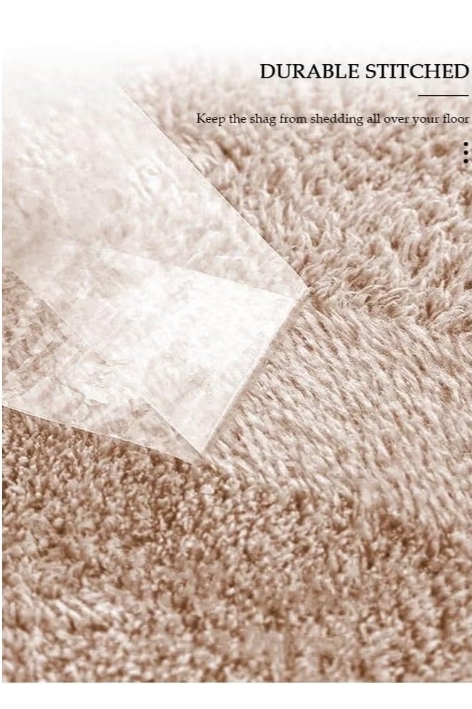 3 Piece Super Soft and Fluffy Microfiber Absorbent Solid Bathroom Rug Set with Rubber Backing Includes Non-Slip Bath Rug, Contour Mat, and Toilet Lid Cover - Image 2