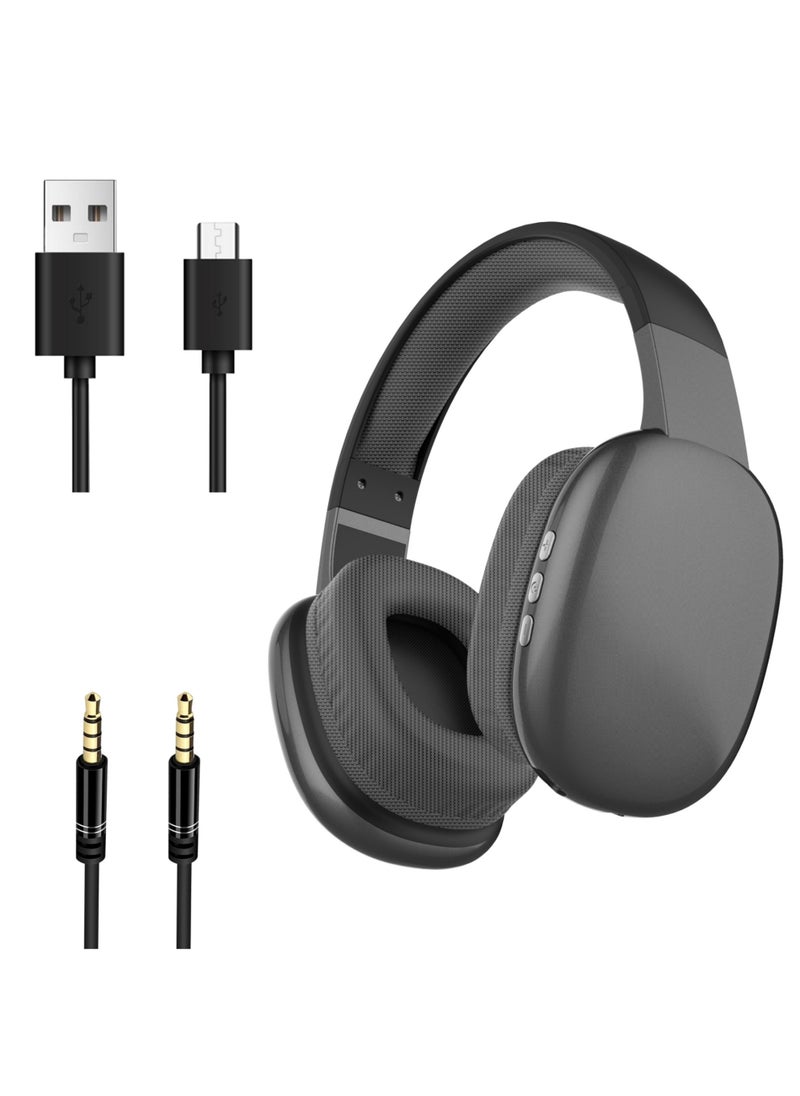 Rock Pow Bluetooth Wireless Headset Over Ear Headphone With Mic Hybrid Active Noise Cancelling Headphones with Multiple Modes, Hi-Res Sound, Comfortable Fit, Bluetooth, Multipoint Connection  - Image 1