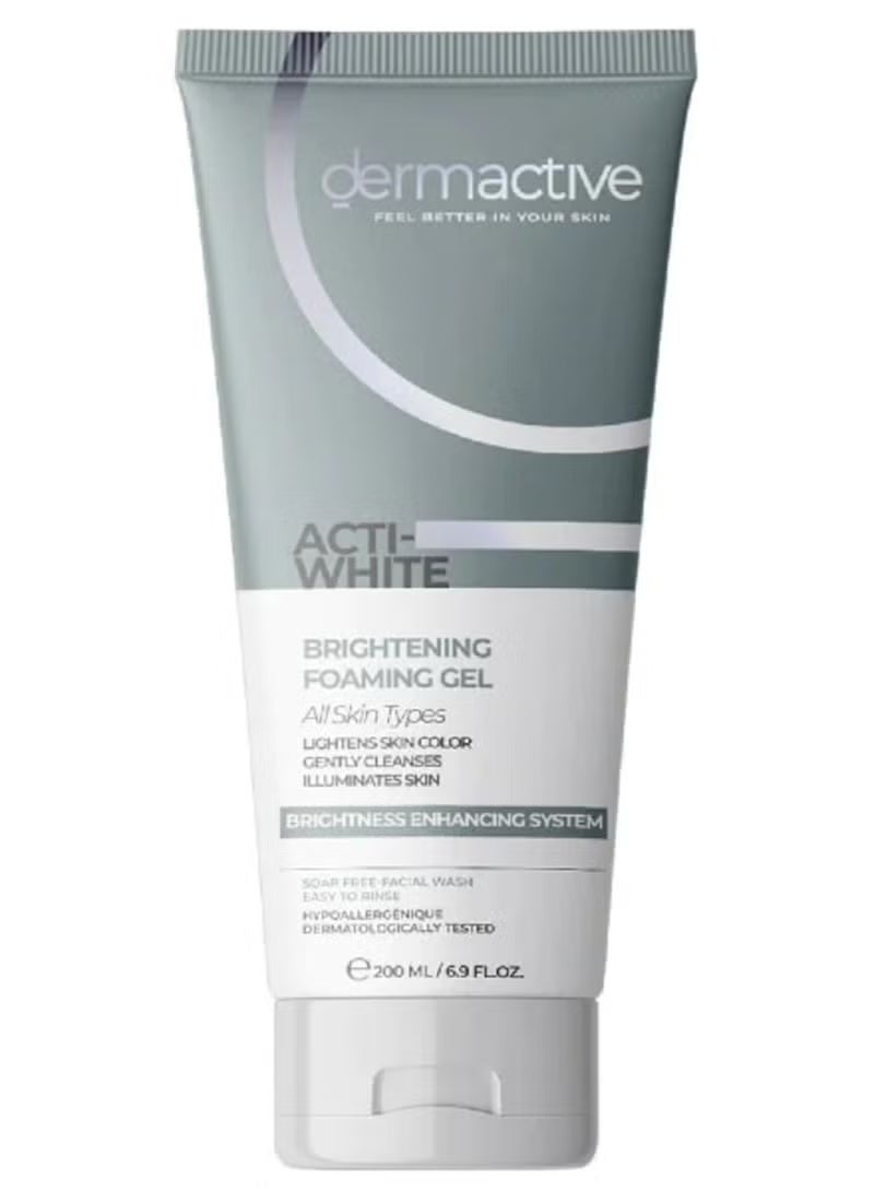 Dermactive Acti-white Brightening Foaming Cleansing Gel – 200 Ml