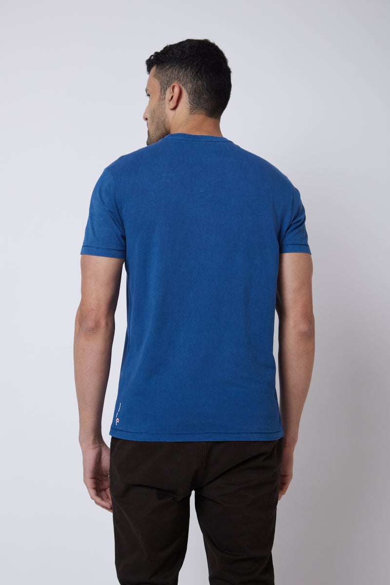 ROAR FOR GOOD Men's Solid Crew Neck T-Shirt | Soft Cotton Blend Casual Half Sleeve Tee | Lightweight Regular Fit Everyday Wear T-Shirt - Image 3