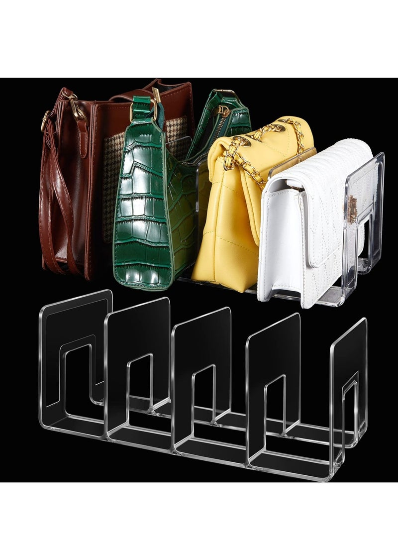 Excefore Clear Plastic Purse Handbag Organizer, Cabinet and Bookshelf Organizer for Shirt, Sweater and Books, Plastic Separator for Kitchen, Bedroom, Garage - Image 1