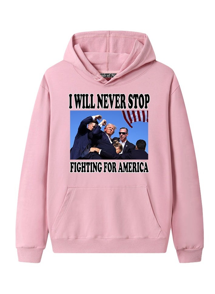 KUYING - New Trump Print Hoodie - Image 1
