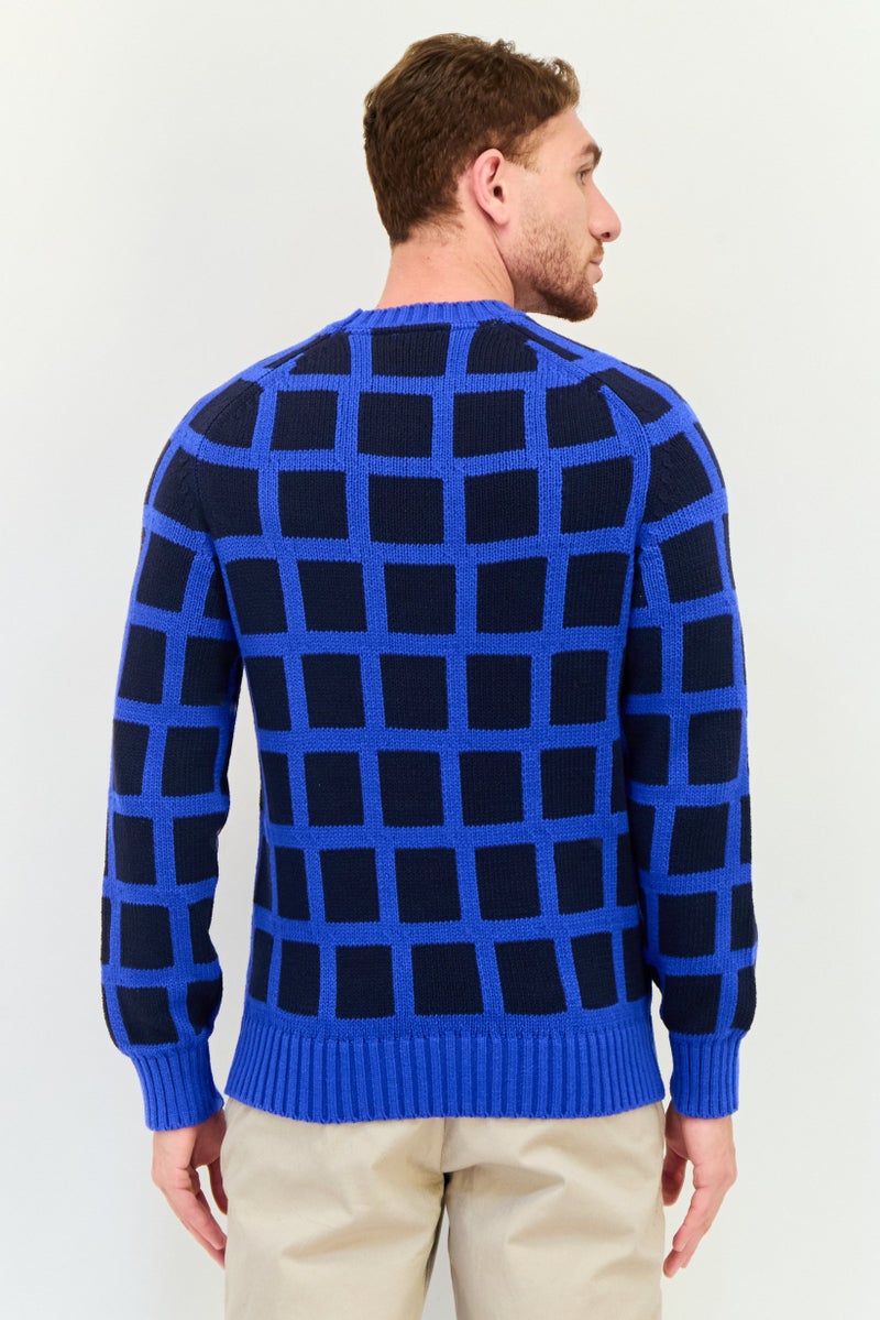 ESPRIT Men Crew Neck Knitted Sweater, Multicolour - Image 3