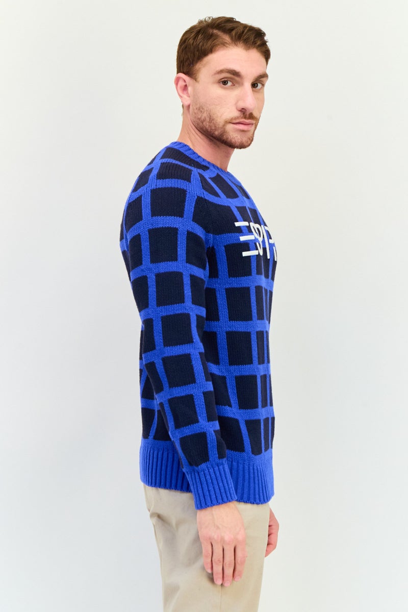 ESPRIT Men Crew Neck Knitted Sweater, Multicolour - Image 2