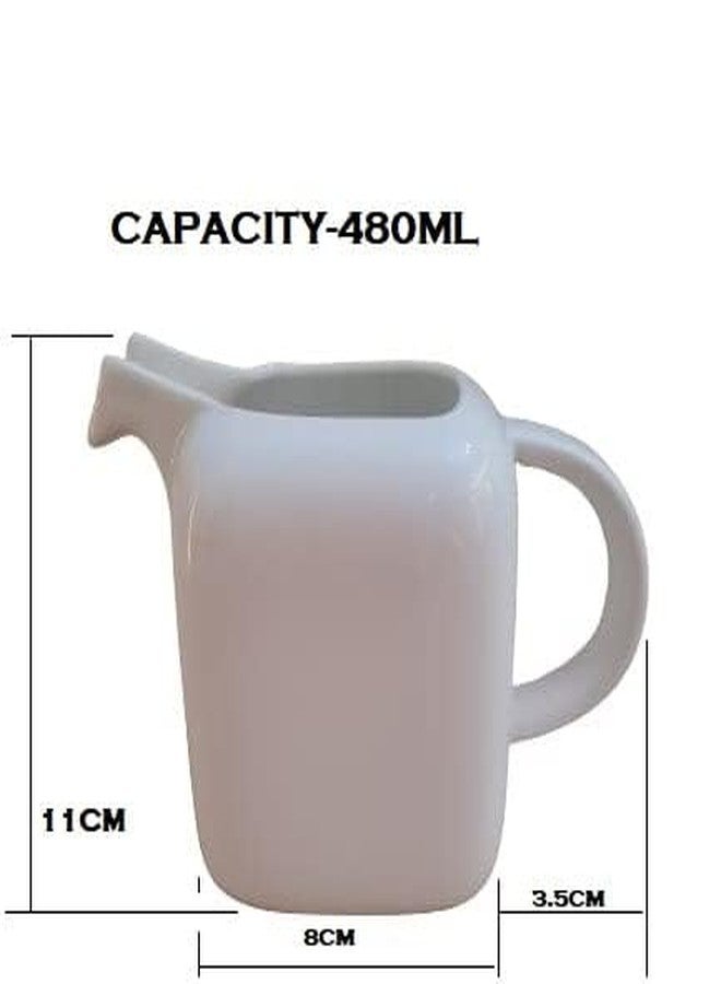 Mirakii وعاء صلصة أو شاي أو مرق من الخزف الأبيض من ميراكي سعة 480 مل، وعاء كريمة أو وعاء حليب، آمن للاستخدام في الميكروويف وغسالة الصحون (ميراكي 143) - Image 5