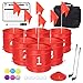 WodGod 6 Pcs Backyard Golf Outdoor Game with 2 ClubsOutdoor Golf Yard Game for Practice Golf Chipping Game for Adults and FamilyBeachCampingLawmPark - Image 3