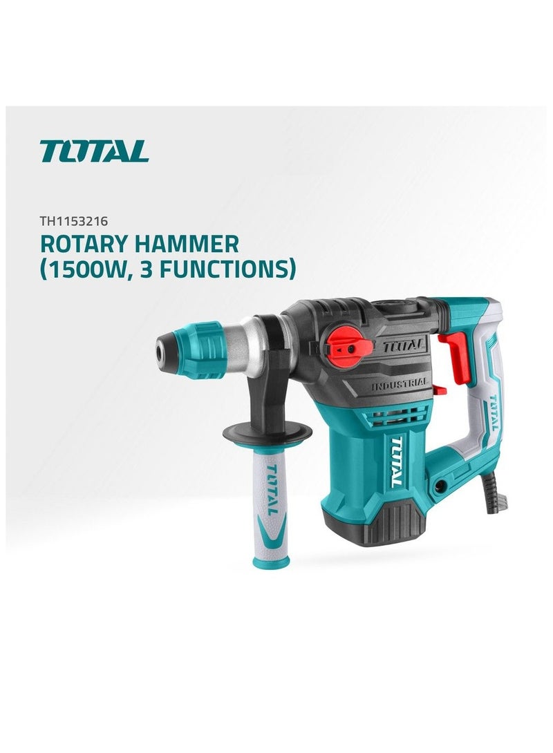 TOTAL Rotary Hammer 1500W TH1153216 - Image 3