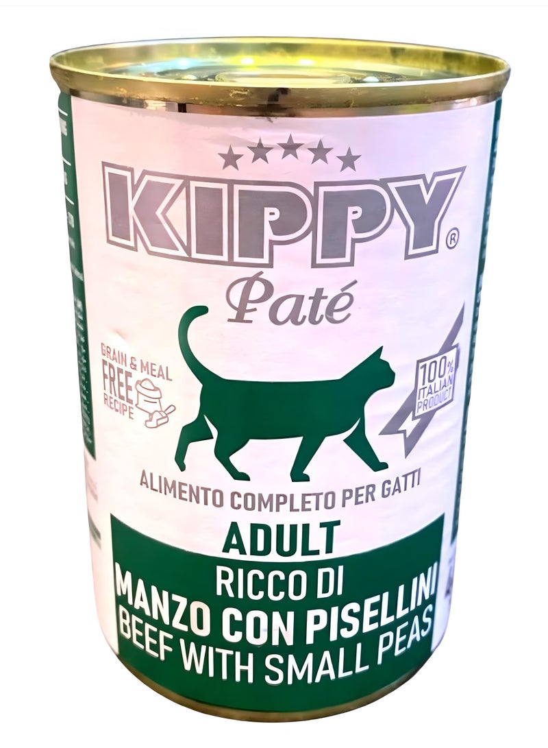 Kippy Pate Wet cat food (6 cans) - Kippy Pate  with Meat & beans flavor - 6 × 400g - Image 2