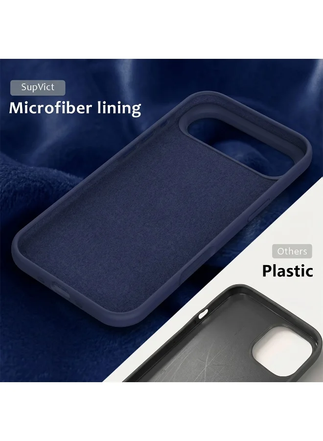 Mobcos Mobcos iPhone 17 Air Dark Blue Elite Logo Mobcos iPhone 17 Air Dark Blue Elite Logo Premium Silicone Magnetic Wireless Charging Case for iPhone | Silky Soft Touch | Military-Grade Shockproof Protection | Strong Magnetic Compatibility | Luxury Slim Cover  | Best Price UAE