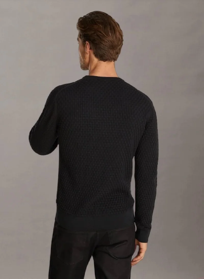 كالفن كلاين سترة من الصوف والقطن