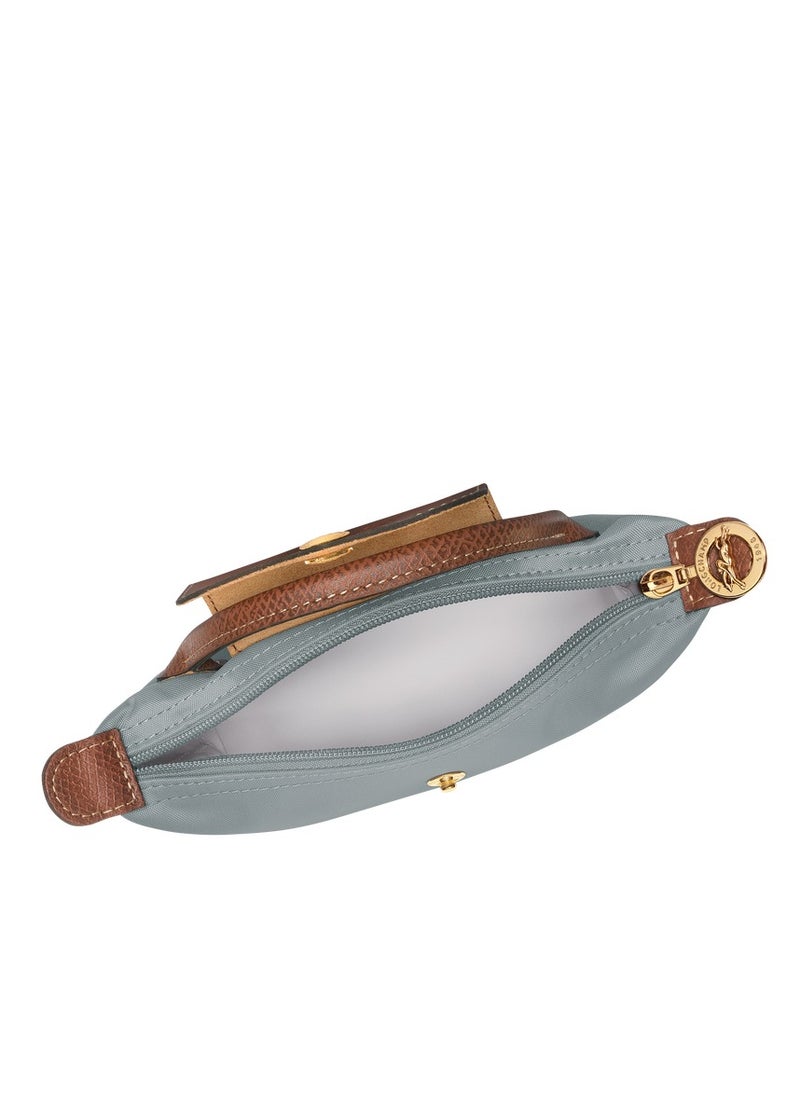 Longchamp - Women's Mini Makeup Bag, Handbag, Shoulder Bag Steel Grey Classic - Image 1