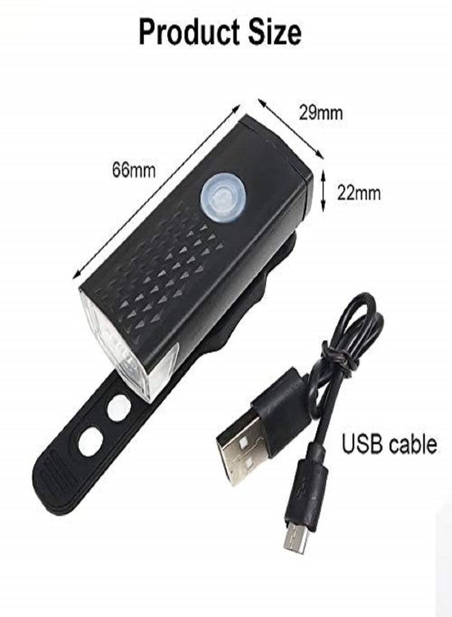 مصباح دراجة مقاوم للماء قابل لإعادة الشحن عبر منفذ USB من شرينيك، مصباح أمامي فائق السطوع بقوة 300 لومن مع 3 أوضاع إضاءة. - Image 3
