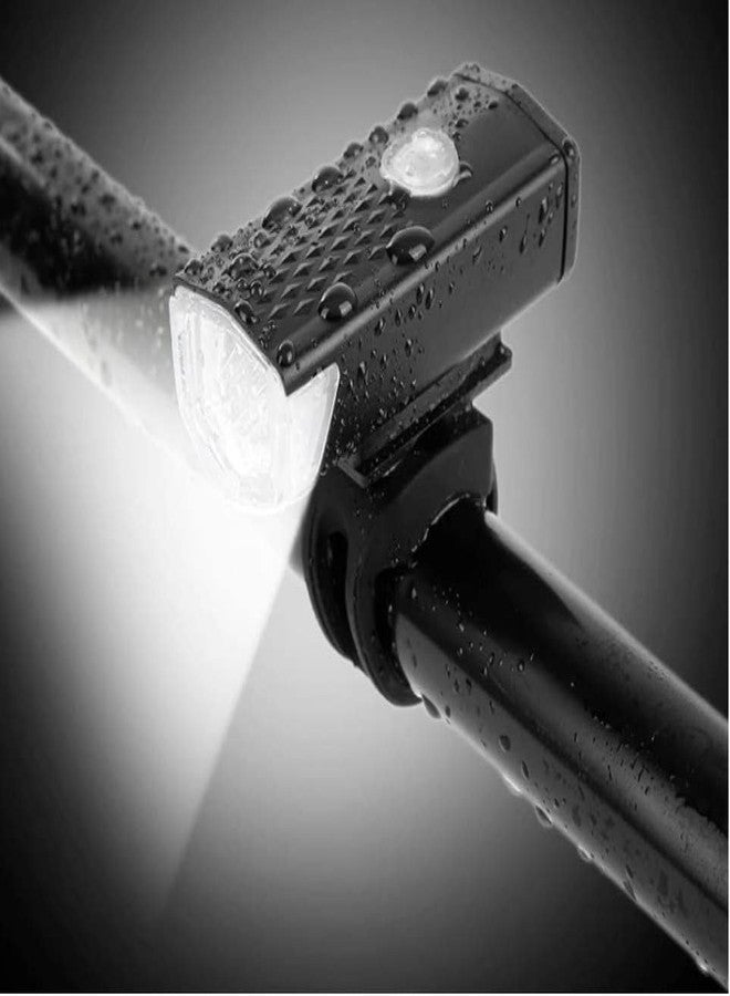 مصباح دراجة مقاوم للماء قابل لإعادة الشحن عبر منفذ USB من شرينيك، مصباح أمامي فائق السطوع بقوة 300 لومن مع 3 أوضاع إضاءة. - Image 1